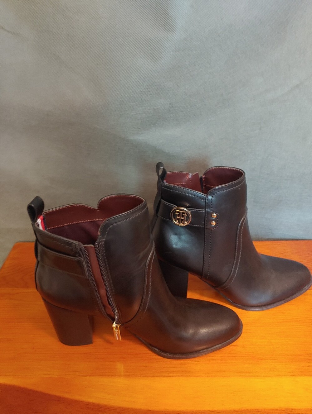 Women's Black Leather Ankle Boots - Designer-